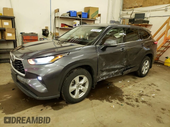 2020 Toyota Highlander LE with VIN 5TDBZRBH5LS005069, listed as a Copart auction lot 38469033 with 25,589 mi miles and . Bid and sale history available at DreamBid. Image 1.