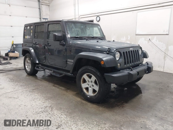 2018 Jeep Wrangler JK Unlimited Sport with VIN 1C4BJWDG9JL890272, listed as a IAAI auction lot 41551844 with 77,655 mi miles. Bid and sale history available at carsss.com. Image 1.
