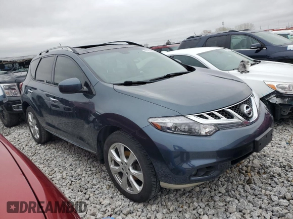 2014 Nissan Murano SL with VIN JN8AZ1MU4EW420043, listed as a Copart auction lot 50423395 with 162,413 mi miles and Salvage Title. Bid and sale history available at carsss.com. Image 4.