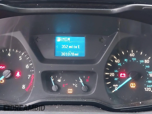 2018 Ford Transit with VIN 1FTYE1YM9JKB54102, listed as a IAAI auction lot 41538430 with 301,078 mi miles and . Bid and sale history available at carsss.com. Image 7.