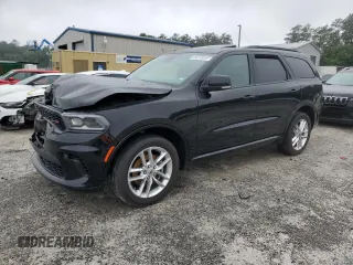 2024 Dodge Durango GT Plus z VIN 1C4RDJDG7RC192232, wystawiony jako Copart lot #59980395 z przebiegiem 27 409 mil mil oraz Czysty tytuł • Clean title. Historia ofert i sprzedaży dostępna na DreamBid. Obrazek 1.