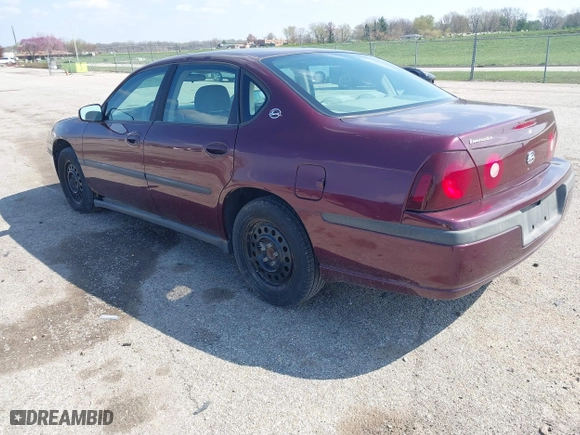 2003 Chevrolet Impala with VIN 2G1WF52E439427523, listed as a IAAI auction lot 42017652 with 153,687 mi miles. Bid and sale history available at carsss.com. Image 3.