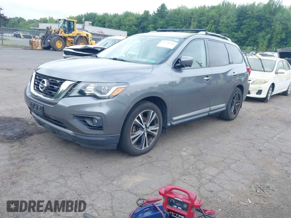 2018 Nissan Pathfinder SL with VIN 5N1DR2MM5JC607491, listed as a IAAI auction lot 42738760 with 108,892 mi miles and . Bid and sale history available at DreamBid. Image 2.