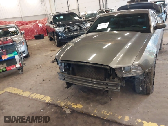 2013 Ford Mustang V6 with VIN 1ZVBP8AM3D5242145, listed as a IAAI auction lot 41626383 with 104,685 mi miles and . Bid and sale history available at DreamBid. Image 6.