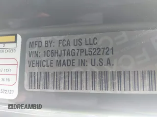 2023 Jeep Gladiator Sport S с VIN 1C6HJTAG7PL522721, выставлен на аукционе IAAI как лот 42594463 с пробегом 64 702 миль миль и . История ставок и продаж доступна на DreamBid. Изображение 9.