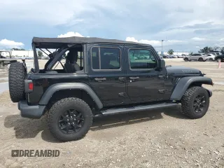 2021 Jeep Wrangler Unlimited Willys Sport with VIN 1C4HJXDN3MW681126, listed as a Copart auction lot 61303544 with 39,514 mi miles and Salvage title. Bid and sale history available at DreamBid. Image 3.