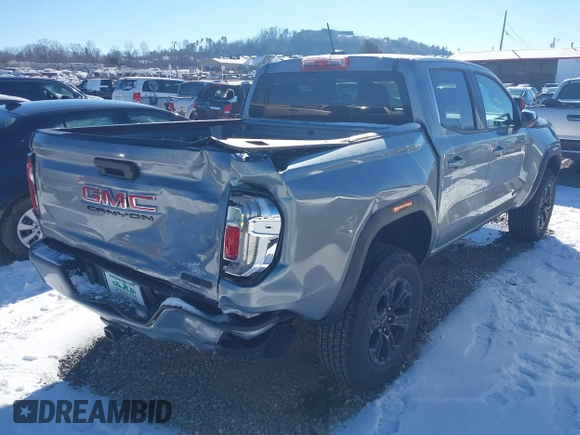 2024 GMC Canyon 2WD Elevation with VIN 1GTP5BEK9R1318857, listed as a IAAI auction lot 41280783 with 107 mi miles. Bid and sale history available at carsss.com. Image 4.