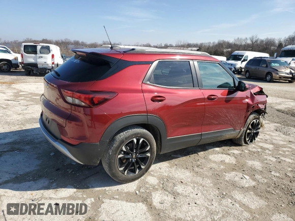 2023 Chevrolet TrailBlazer LT with VIN KL79MPS27PB154364, listed as a Copart auction lot 44569465 with 44,796 mi miles and Salvage Title. Bid and sale history available at DreamBid. Image 3.