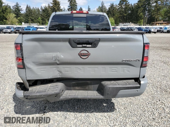 2023 Nissan Frontier SV with VIN 1N6ED1EKXPN610735, listed as a Copart auction lot 56197375 with 55,005 mi miles and Salvage title. Bid and sale history available at DreamBid. Image 6.