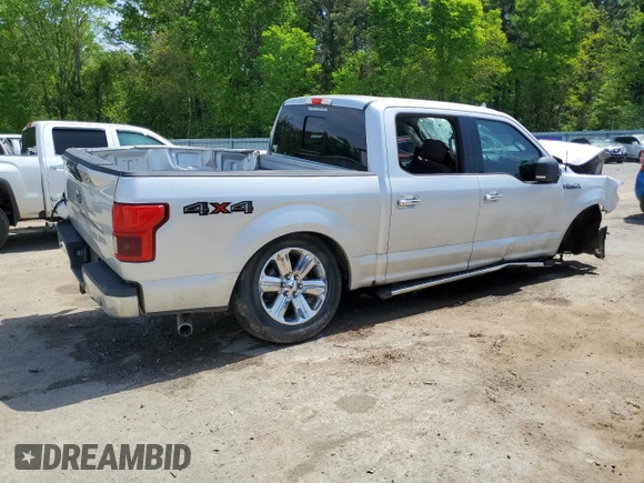 2018 Ford F-150 XL with VIN 1FTEW1EG1JKC19068, listed as a Copart auction lot 52429325 with 149,525 mi miles and Salvage Title. Bid and sale history available at carsss.com. Image 3.