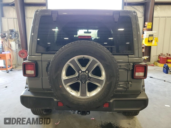 2022 Jeep Wrangler Unlimited Sahara z VIN 1C4HJXEN4NW262444, wystawiony jako Copart lot #45808695 z przebiegiem 44 517 mil mil oraz Szkoda całkowita • Salvage title. Historia ofert i sprzedaży dostępna na DreamBid. Obrazek 6.