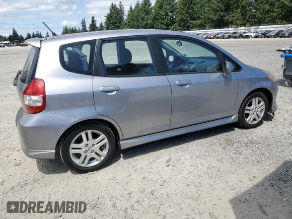2007 Honda Fit Sport with VIN JHMGD37617S043208, listed as a Copart auction lot 64594825 with 210,672 mi miles and Clean title. Bid and sale history available at DreamBid. Image 3.