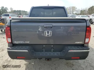 2020 Honda Ridgeline RTL-E with VIN 5FPYK3F73LB004981, listed as a Copart auction lot 50345285 with 76,547 mi miles and Salvage Title. Bid and sale history available at carsss.com. Image 6.