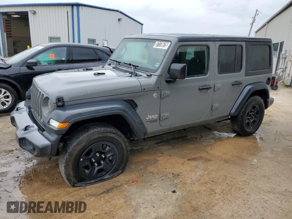 2018 Jeep Wrangler Unlimited Sport z VIN 1C4HJXDN5JW229707, wystawiony jako Copart lot #57170675 z przebiegiem 87 215 mil mil oraz Czysty tytuł • Clean title. Historia ofert i sprzedaży dostępna na DreamBid. Obrazek 1.