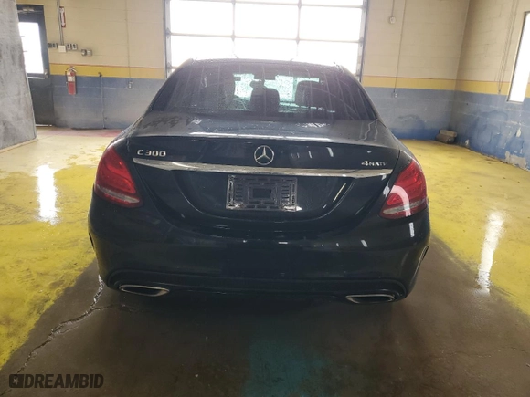 2016 Mercedes-Benz C-Class C 300 Luxury with VIN WDDWF4KB8GR145152, listed as a Copart auction lot 46933145 with 117,261 mi miles and Clean Title. Bid and sale history available at carsss.com. Image 6.