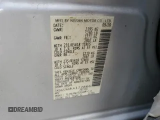 2020 Nissan Murano S z VIN 5N1AZ2AS8LN172866, wystawiony jako Copart lot #55900655 z przebiegiem 46 980 mil mil oraz Szkoda całkowita • Salvage title. Historia ofert i sprzedaży dostępna na DreamBid. Obrazek 13.