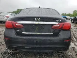 2016 Infiniti Q70 with VIN JN1BY1PRXGM721296, listed as a Copart auction lot 57843995 with 69,747 mi miles and Salvage title. Bid and sale history available at DreamBid. Image 6.