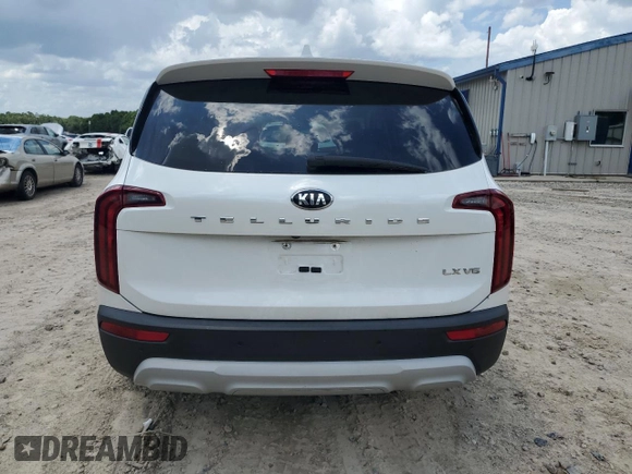 2020 Kia Telluride LX with VIN 5XYP24HC7LG054134, listed as a Copart auction lot 61423155 with 49,420 mi miles and Salvage title. Bid and sale history available at DreamBid. Image 6.