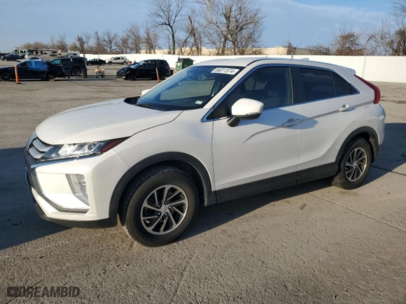 2020 Mitsubishi Eclipse Cross ES with VIN JA4AS3AAXLZ037767, listed as a Copart auction lot 86011574 with 59,606 mi miles and Salvage Title. Bid and sale history available at carsss.com. Image 1.