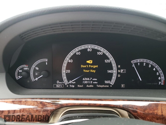 2012 Mercedes-Benz S 550 with VIN WDDNG9EB0CA415646, listed as a Copart auction lot 80232034 with 130,113 mi miles and Salvage Title. Bid and sale history available at DreamBid. Image 9.
