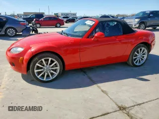 2006 Mazda MX-5 Miata Grand Touring with VIN JM1NC25F860107442, listed as a Copart auction lot 47241795 with 144,661 mi miles and Salvage title. Bid and sale history available at DreamBid. Image 1.