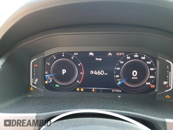 2021 Volkswagen Atlas SEL Premium R-Line with VIN 1V2FR2CA0MC513705, listed as a Copart auction lot 68986924 with 52,133 mi miles and Salvage title. Bid and sale history available at DreamBid. Image 9.