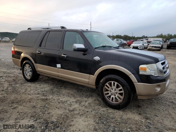 2014 Ford Expedition EL XLT with VIN 1FMJK1H53EEF61819, listed as a Copart auction lot 80583284 with 160,649 mi miles and Salvage Title. Bid and sale history available at carsss.com. Image 4.