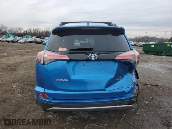 2017 Toyota RAV4 Hybrid SE with VIN JTMJJREV1HD120971, listed as a Copart auction lot 86187384 with 79,887 mi miles and Salvage Title. Bid and sale history available at carsss.com. Image 6.