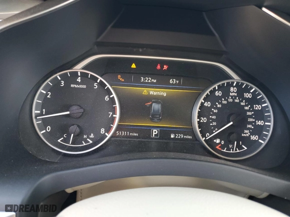 2017 Nissan Murano S with VIN 5N1AZ2MH5HN132087, listed as a Copart auction lot 45608485 with 51,311 mi miles and Salvage Title. Bid and sale history available at carsss.com. Image 9.