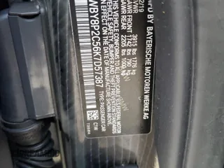 2019 BMW i3 with VIN WBY8P2C56K7D57387, listed as a Copart auction lot 86383904 with 18,783 mi miles and Salvage Title. Bid and sale history available at carsss.com. Image 12.