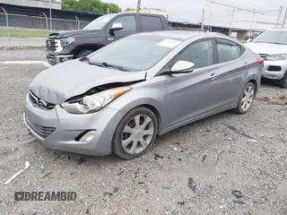 2012 Hyundai Elantra Limited with VIN KMHDH4AE6CU282875, listed as a IAAI auction lot 42341052 with 215,231 mi miles and . Bid and sale history available at DreamBid. Image 2.
