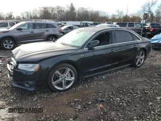 2018 Audi A8 L with VIN WAU44AFD3JN000839, listed as a Copart auction lot 81903394 with 133,696 mi miles and Salvage Title. Bid and sale history available at carsss.com. Image 1.