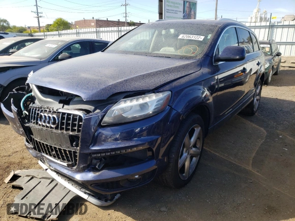 2013 Audi Q7 3.0T S line Prestige with VIN WA1DGAFE9DD013456, listed as a Copart auction lot 62063122 with 109,092 mi miles and Non Repairable. Bid and sale history available at carsss.com. Image 2.