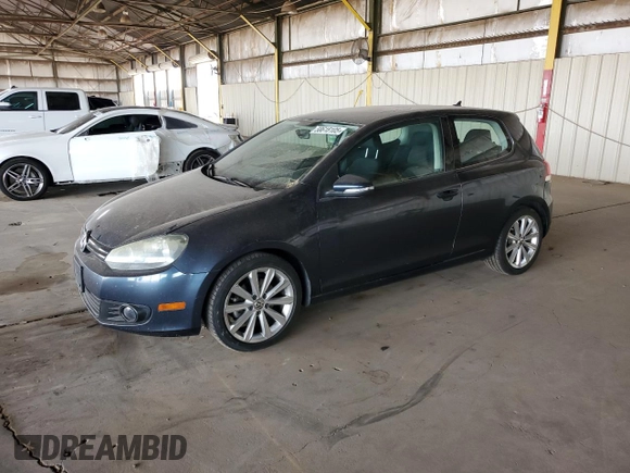 2012 Volkswagen Golf TDI w/Sunroof & Nav with VIN WVWBM7AJ9CW300005, listed as a Copart auction lot 58618105 with 148,554 mi miles and Clean title. Bid and sale history available at DreamBid. Image 1.