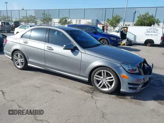 2012 Mercedes-Benz C-Class C 250 Sport with VIN WDDGF4HB2CA636370, listed as a IAAI auction lot 41947361 with 124,959 mi miles. Bid and sale history available at carsss.com. Image 1.