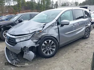 2022 Honda Odyssey EX-L with VIN 5FNRL6H72NB059451, listed as a IAAI auction lot 41454609 with 47,830 mi miles and . Bid and sale history available at DreamBid. Image 16.
