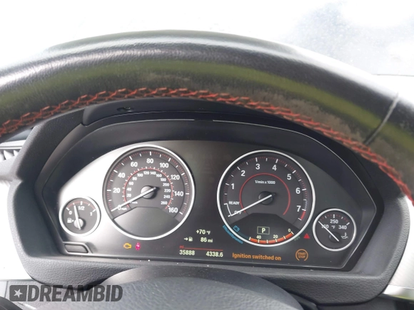 2019 BMW 4 Series 430i with VIN WBA4W3C59KAF92150, listed as a IAAI auction lot 42045034 with 35,888 mi miles and . Bid and sale history available at DreamBid. Image 7.