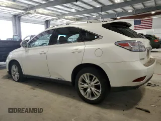 2010 Lexus RX 450h with VIN JTJBC1BAXA2401134, listed as a Copart auction lot 54424195 with 124,077 mi miles and Salvage Title. Bid and sale history available at DreamBid. Image 2.
