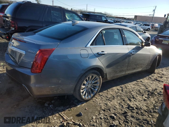2018 Cadillac CTS Sedan Luxury AWD with VIN 1G6AX5SX5J0147961, listed as a Copart auction lot 83674574 with 15,948 mi miles and Salvage Title. Bid and sale history available at carsss.com. Image 3.