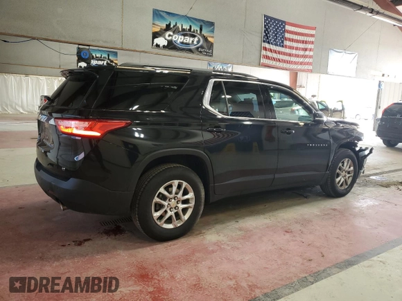2019 Chevrolet Traverse LT Cloth z VIN 1GNEVGKW0KJ283022, wystawiony jako Copart lot #58908455 z przebiegiem 55 155 mil mil oraz Szkoda całkowita • Salvage title. Historia ofert i sprzedaży dostępna na DreamBid. Obrazek 3.