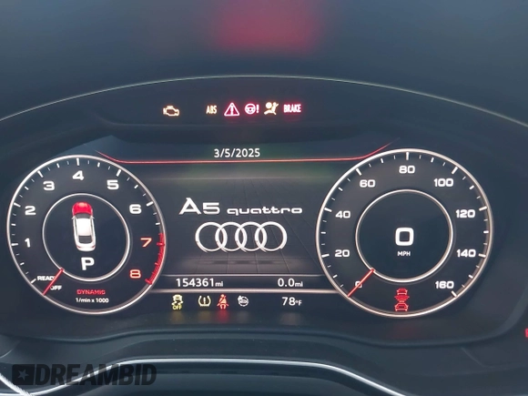 2018 Audi A5 Sportback Prestige z VIN WAUCNCF59JA080233, wystawiony jako IAAI lot #41717290 z przebiegiem 154 361 mil mil oraz . Historia ofert i sprzedaży dostępna na DreamBid. Obrazek 7.