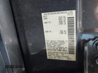 2012 Nissan Altima SR z VIN 1N4BL2AP3CN550765, wystawiony jako IAAI lot #42346648 z przebiegiem 27 913 mil mil oraz . Historia ofert i sprzedaży dostępna na DreamBid. Obrazek 9.