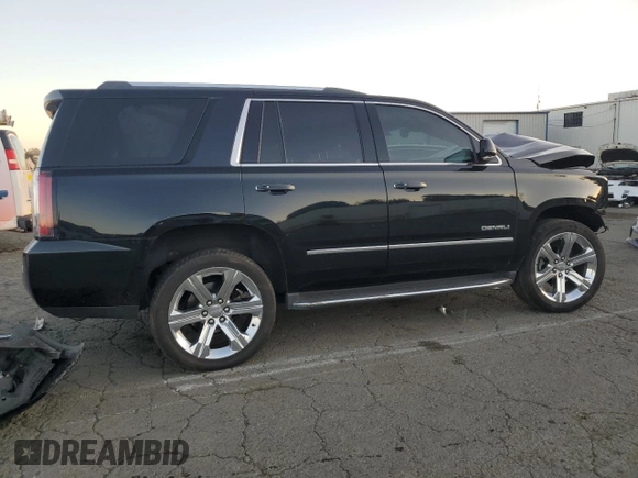 2018 GMC Yukon Denali with VIN 1GKS1CKJ3JR297926, listed as a Copart auction lot 88597415 with 0 mi miles and Salvage Title. Bid and sale history available at carsss.com. Image 3.