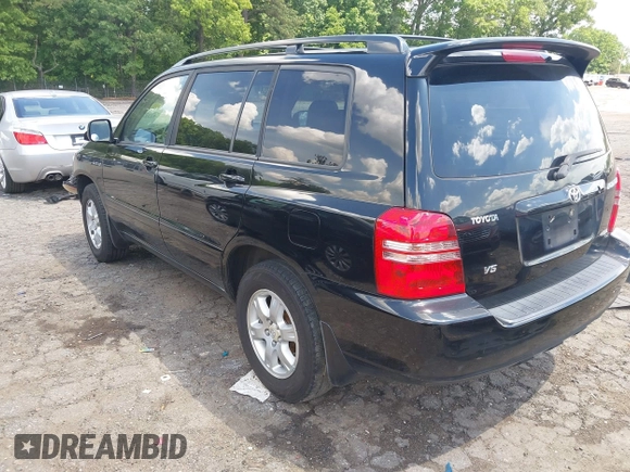 2003 Toyota Highlander z VIN JTEGF21A430113160, wystawiony jako IAAI lot #42224456 z przebiegiem 237 175 mil mil oraz . Historia ofert i sprzedaży dostępna na DreamBid. Obrazek 3.