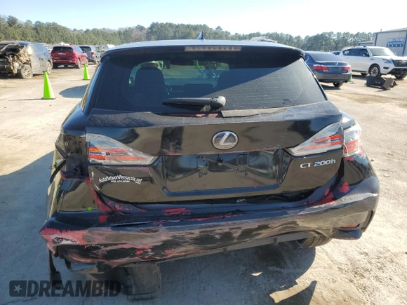 2014 Lexus CT 200h with VIN JTHKD5BH0E2178532, listed as a Copart auction lot 47211995 with 127,509 mi miles and Salvage Title. Bid and sale history available at DreamBid. Image 6.