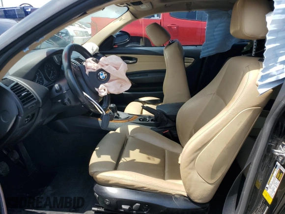 2009 BMW 1 Series 135i with VIN WBAUC735X9VK80113, listed as a Copart auction lot 62851215 with Not provided miles and Salvage title. Bid and sale history available at DreamBid. Image 7.