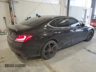 2020 Genesis G70 3.3T with VIN KMTG34LE7LU050879, listed as a Copart auction lot 88770425 with 146,547 mi miles and Salvage Title. Bid and sale history available at DreamBid. Image 3.