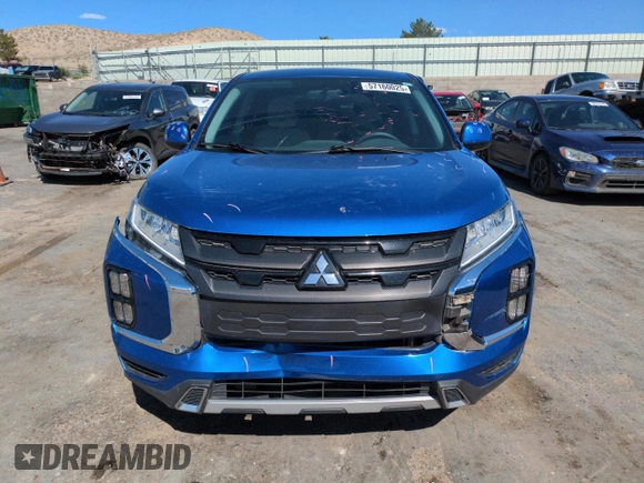 2020 Mitsubishi Outlander ES with VIN JA4AP3AU3LU007728, listed as a Copart auction lot 57160025 with 75,295 mi miles and Salvage title. Bid and sale history available at DreamBid. Image 5.