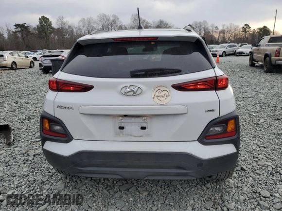 2020 Hyundai Kona SEL with VIN KM8K2CAA6LU579080, listed as a Copart auction lot 46029355 with 52,688 mi miles and Salvage Title. Bid and sale history available at carsss.com. Image 6.