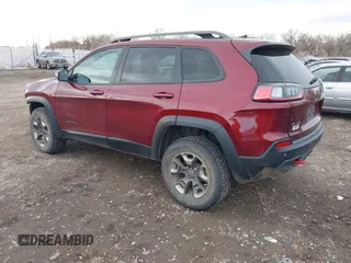 2019 Jeep Cherokee Trailhawk Elite with VIN 1C4PJMBX3KD483704, listed as a IAAI auction lot 40994848 with 176,770 mi miles. Bid and sale history available at carsss.com. Image 3.